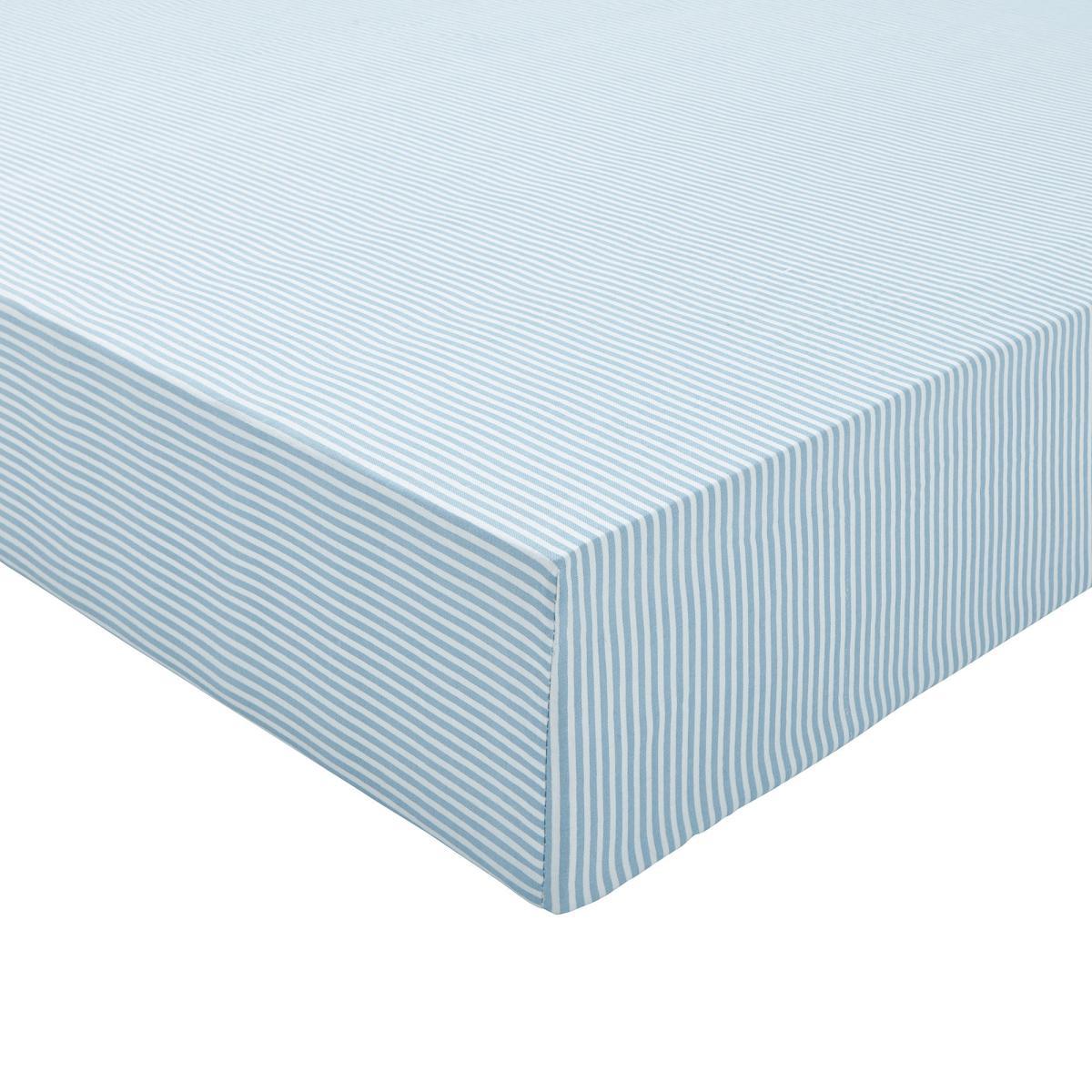 Joules Melrose Floral Blue 100% Cotton Fitted Sheet Light Blue – image 2