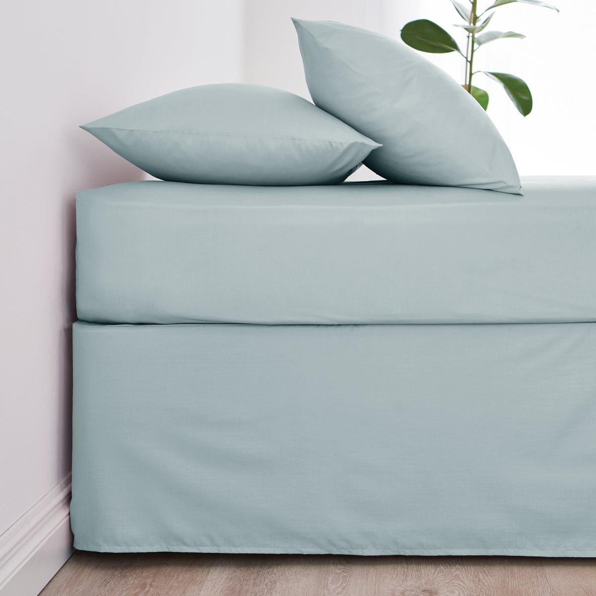 Non Iron Plain Fitted Sheet Willow (Green) – image 2