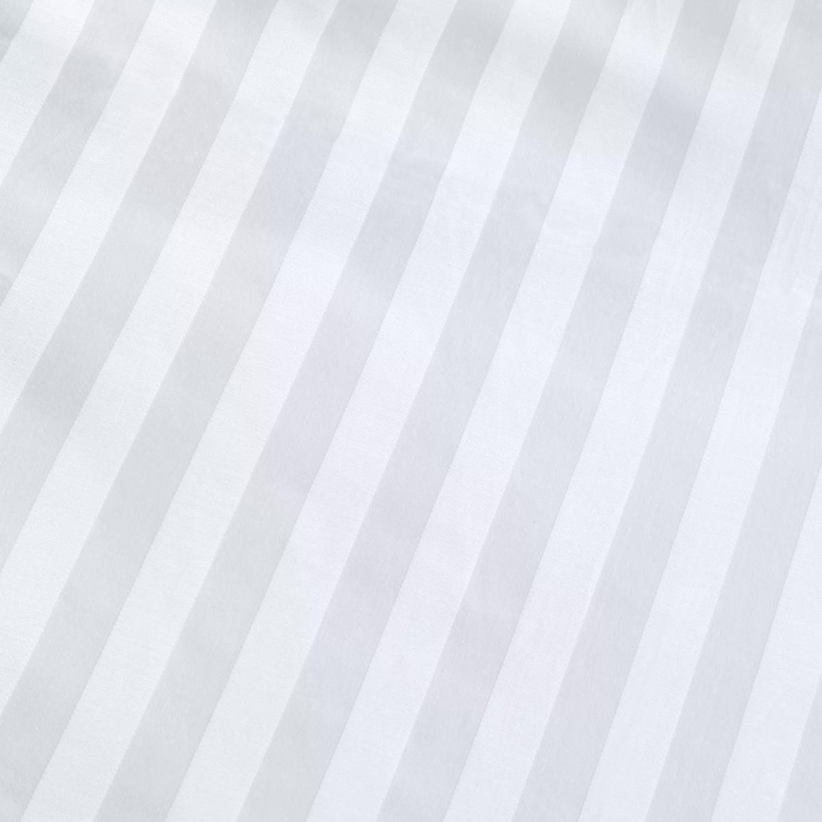 John Lewis & Partners Soft and Silky Satin Stripe 200 Thread Count Egyptian Cotton Bedding, White – image 2