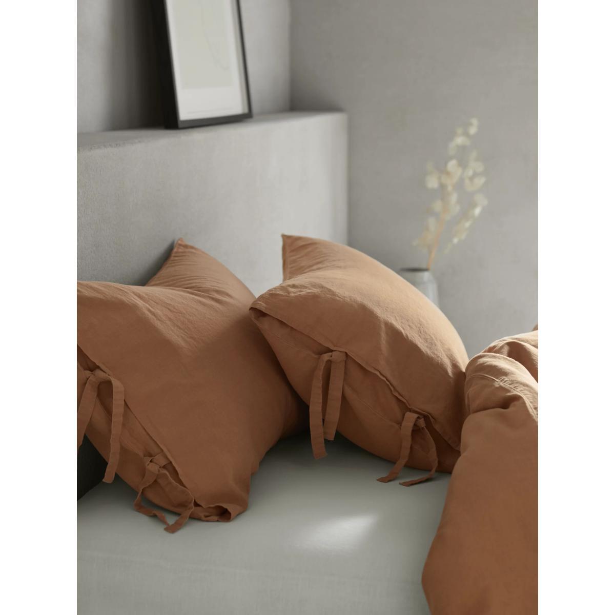 Mother of Pearl Linen & Organic Cotton Fitted Sheet – image 2
