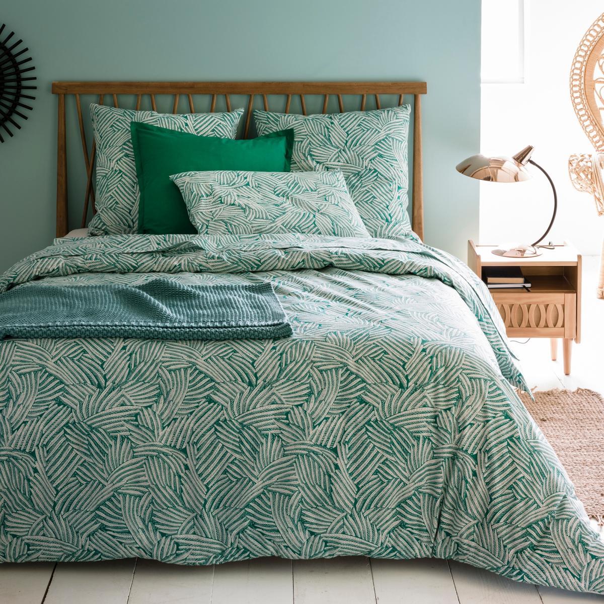 Ycata Leaf Print Cotton Flat Sheet – image 3