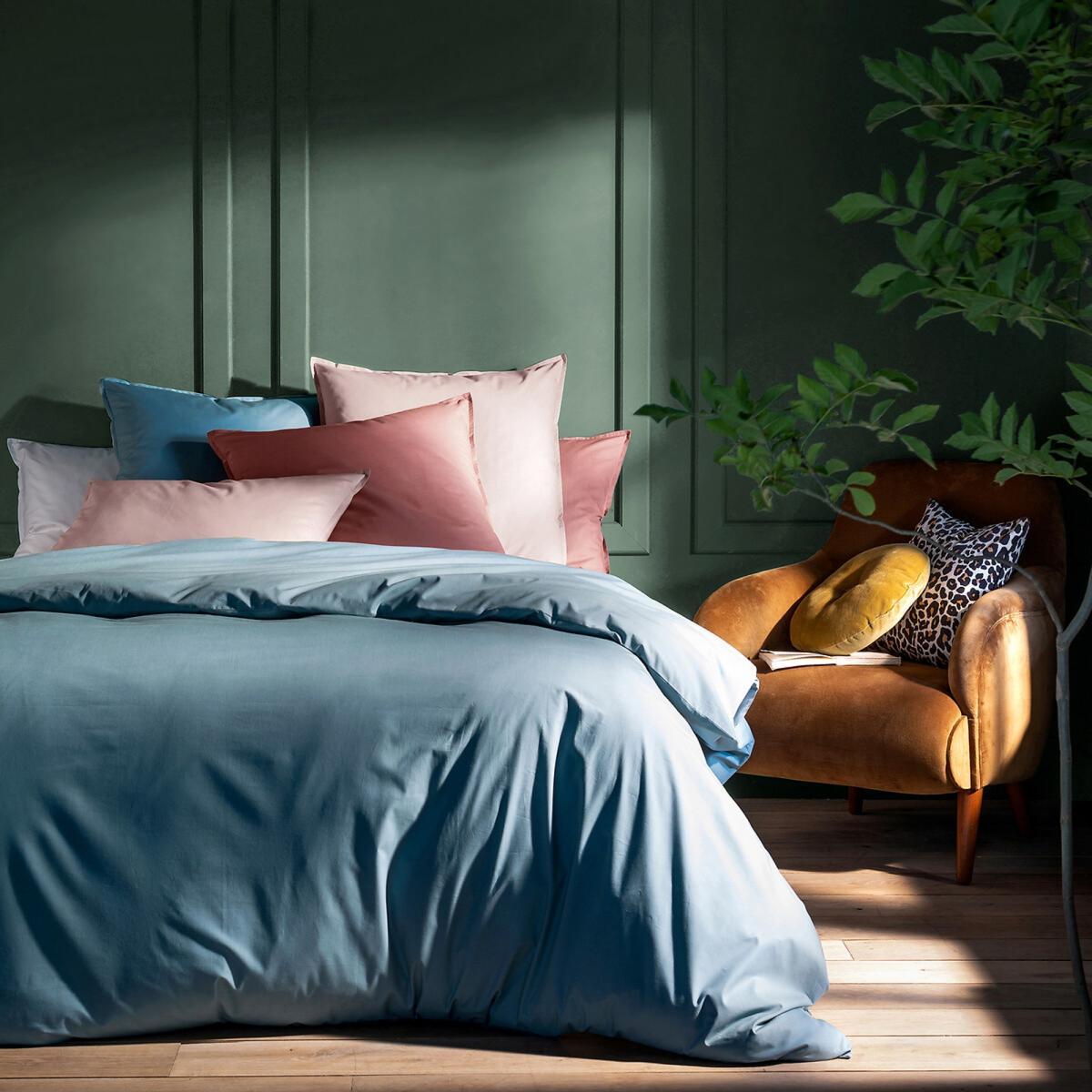 Organic Cotton Percale Plain Fitted Sheet – image 5
