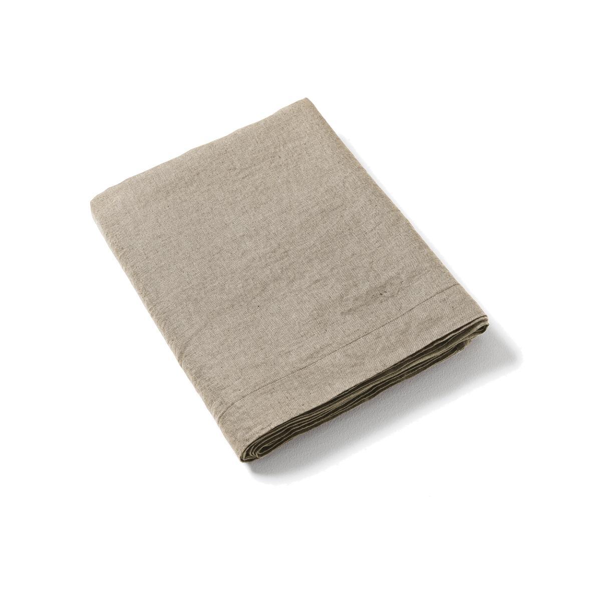 Elina Washed Linen Flat Sheet – image 1