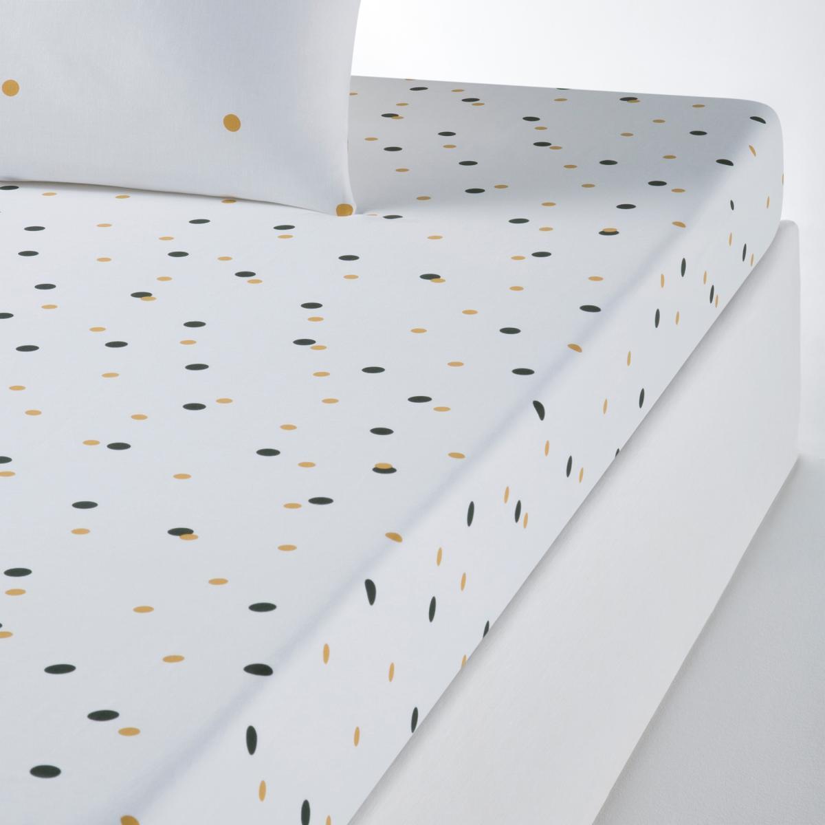 Perfect Night Dotted Cotton Fitted Sheet – image 1