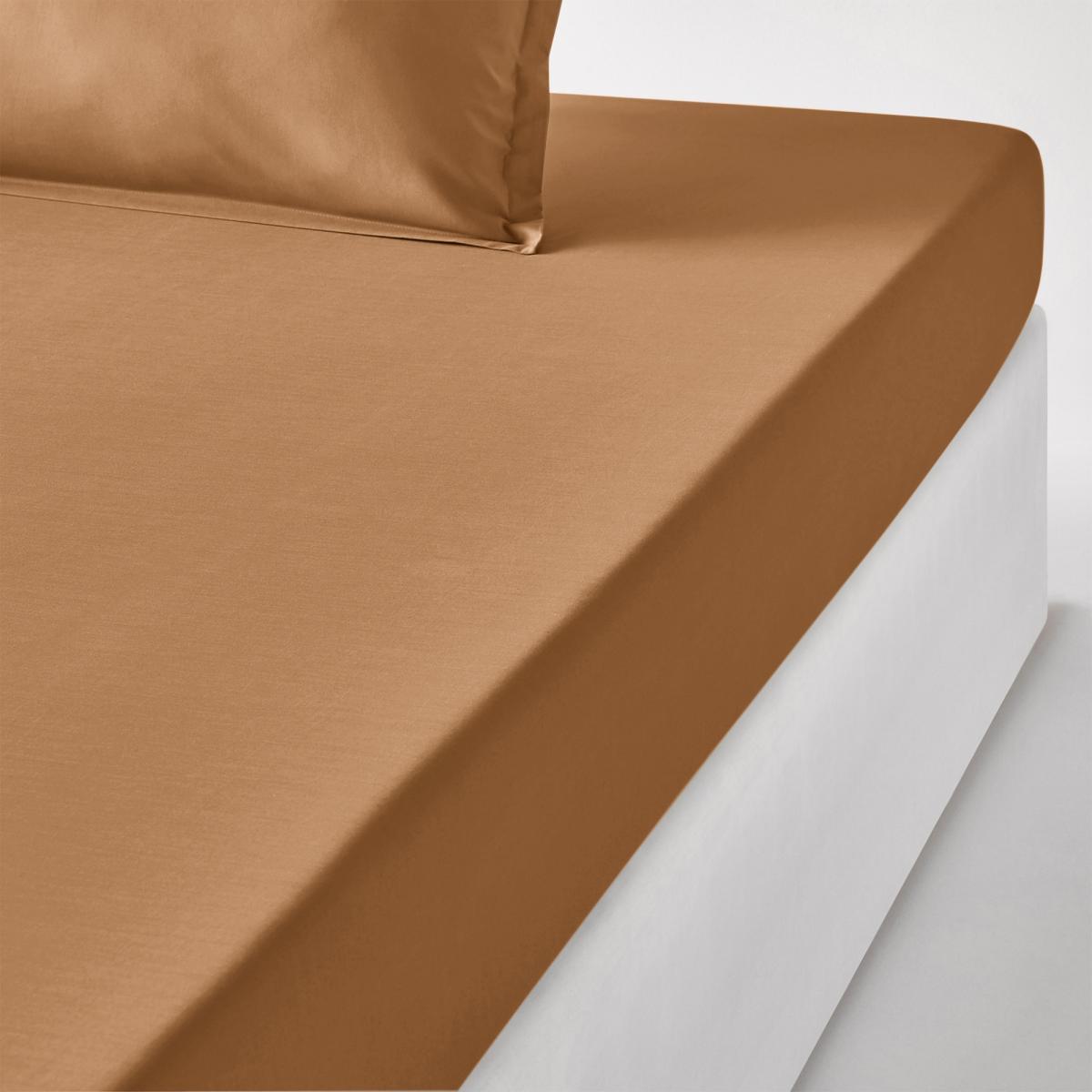 Best Quality Cotton Percale Plain Fitted Sheet – image 1