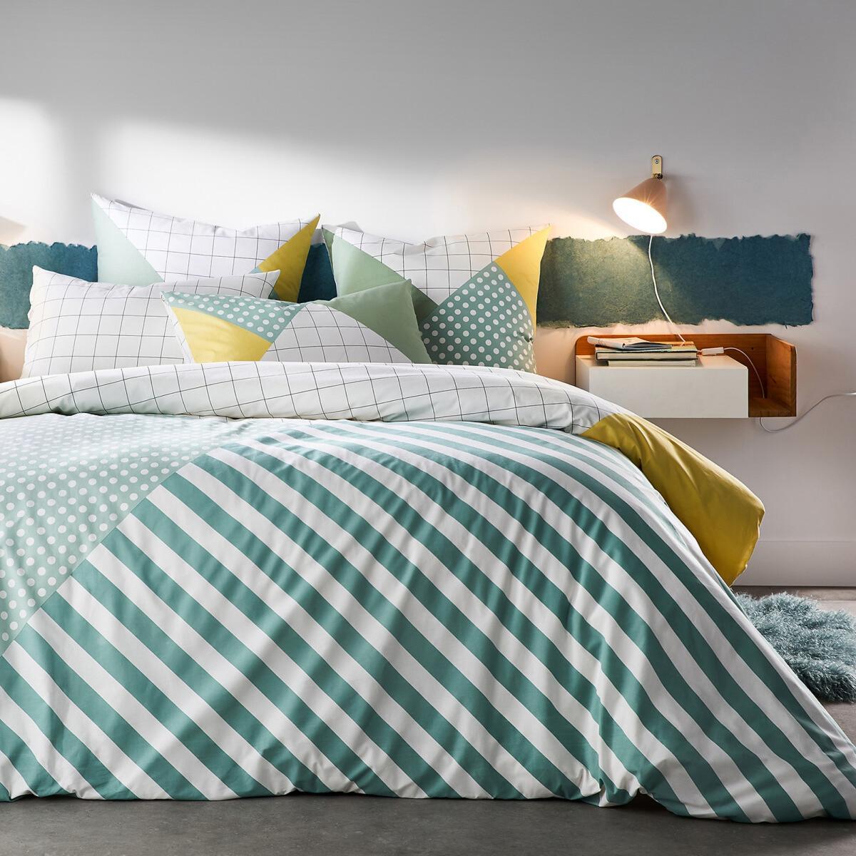 Seattle Fitted Sheet in Geometric Print Cotton – image 2