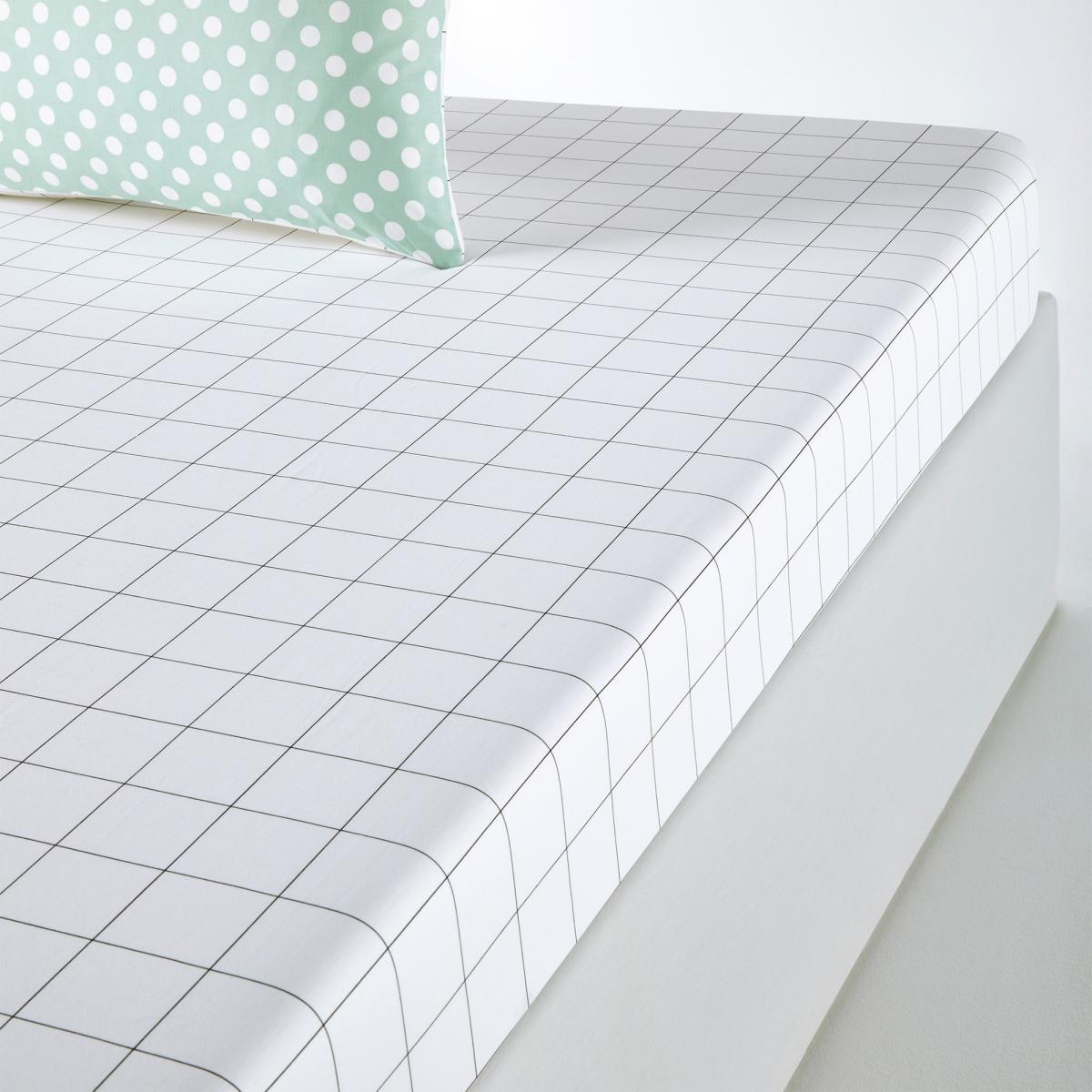Seattle Fitted Sheet in Geometric Print Cotton – image 1