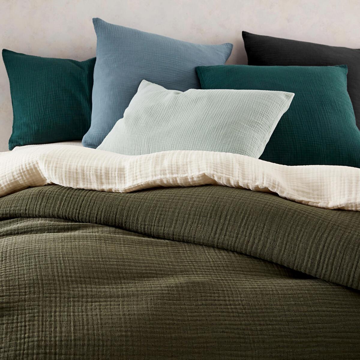 Snow Cotton Muslin Plain Flat Sheet – image 4