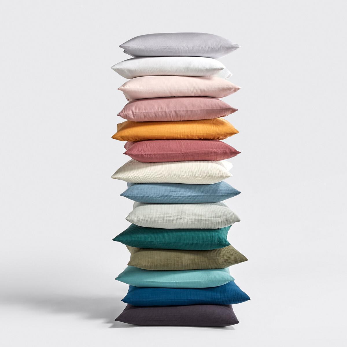 Snow Cotton Muslin Plain Flat Sheet – image 5