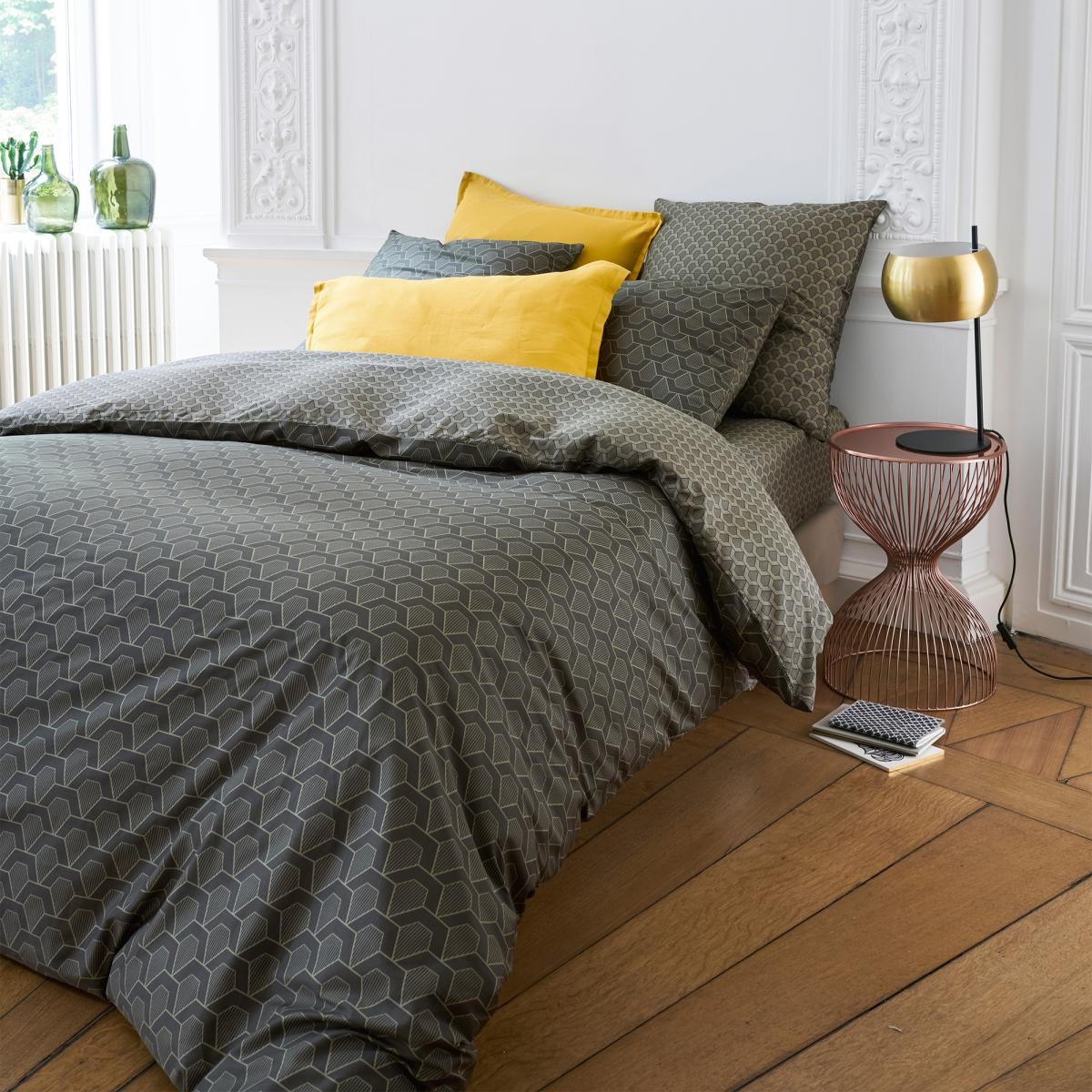 Jacob Geometric Print Cotton Satin Fitted Sheet – image 3
