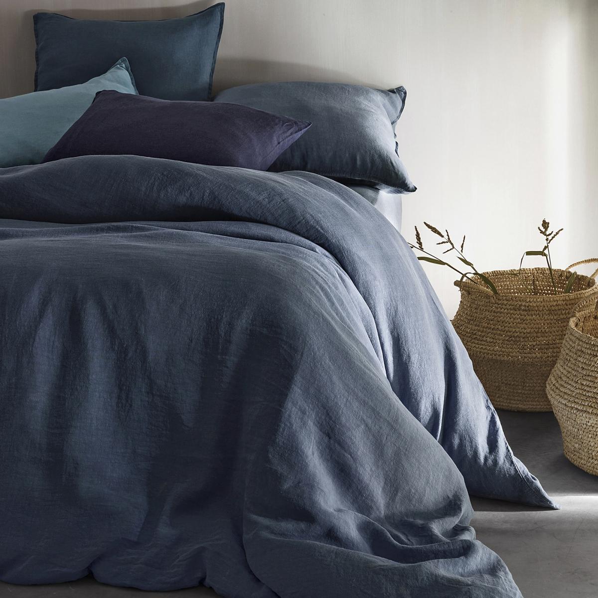 Elina Washed Linen Fitted Sheet for Thick Mattresses – image 2