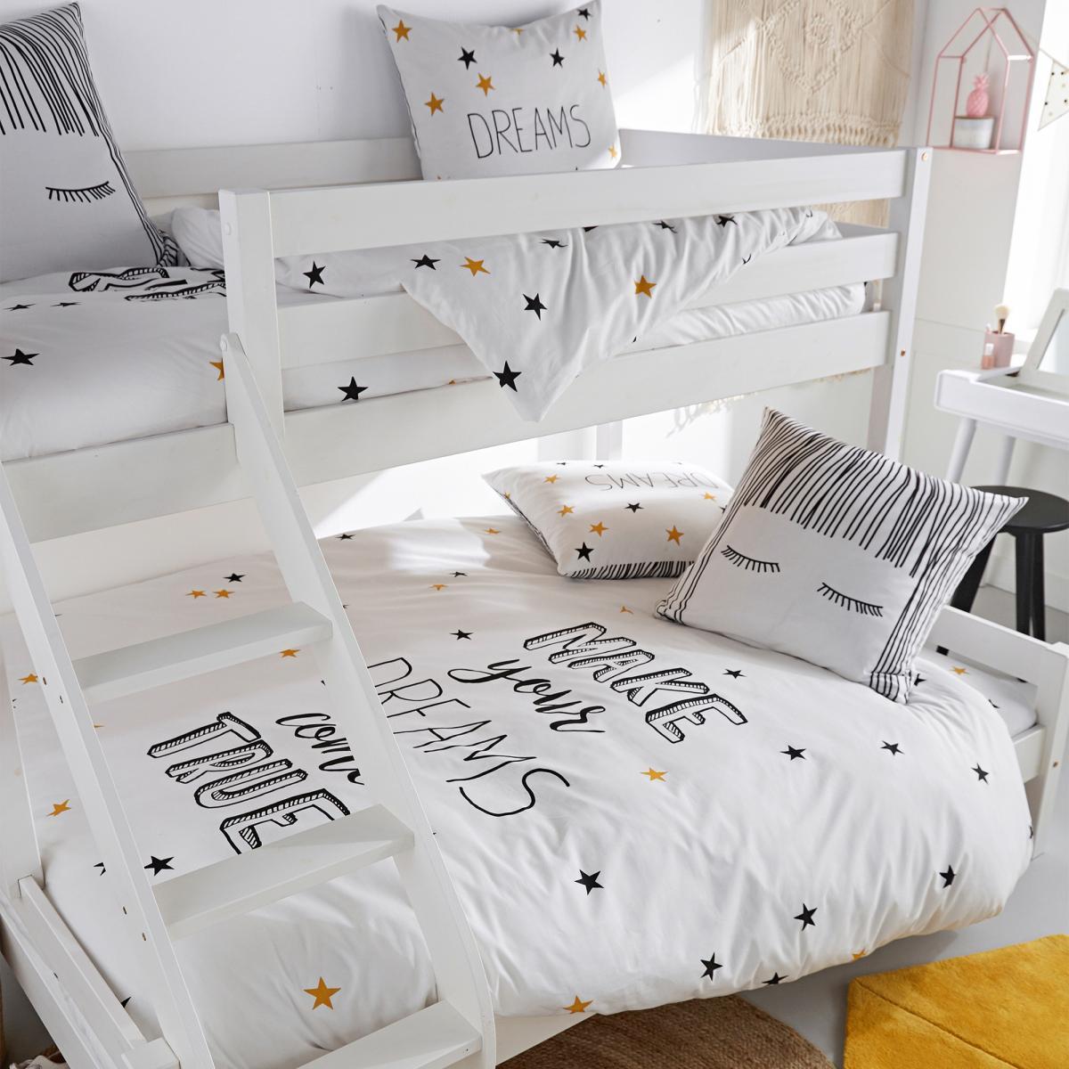 Fringe Star Print Cotton Fitted Sheet – image 3