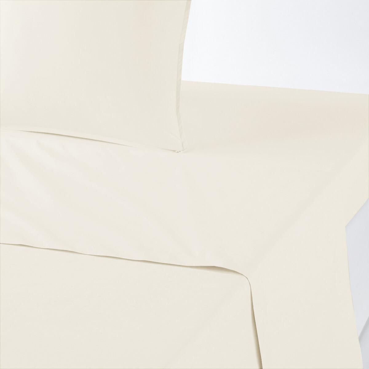 Plain Organic Cotton Percale Flat Sheet – image 1