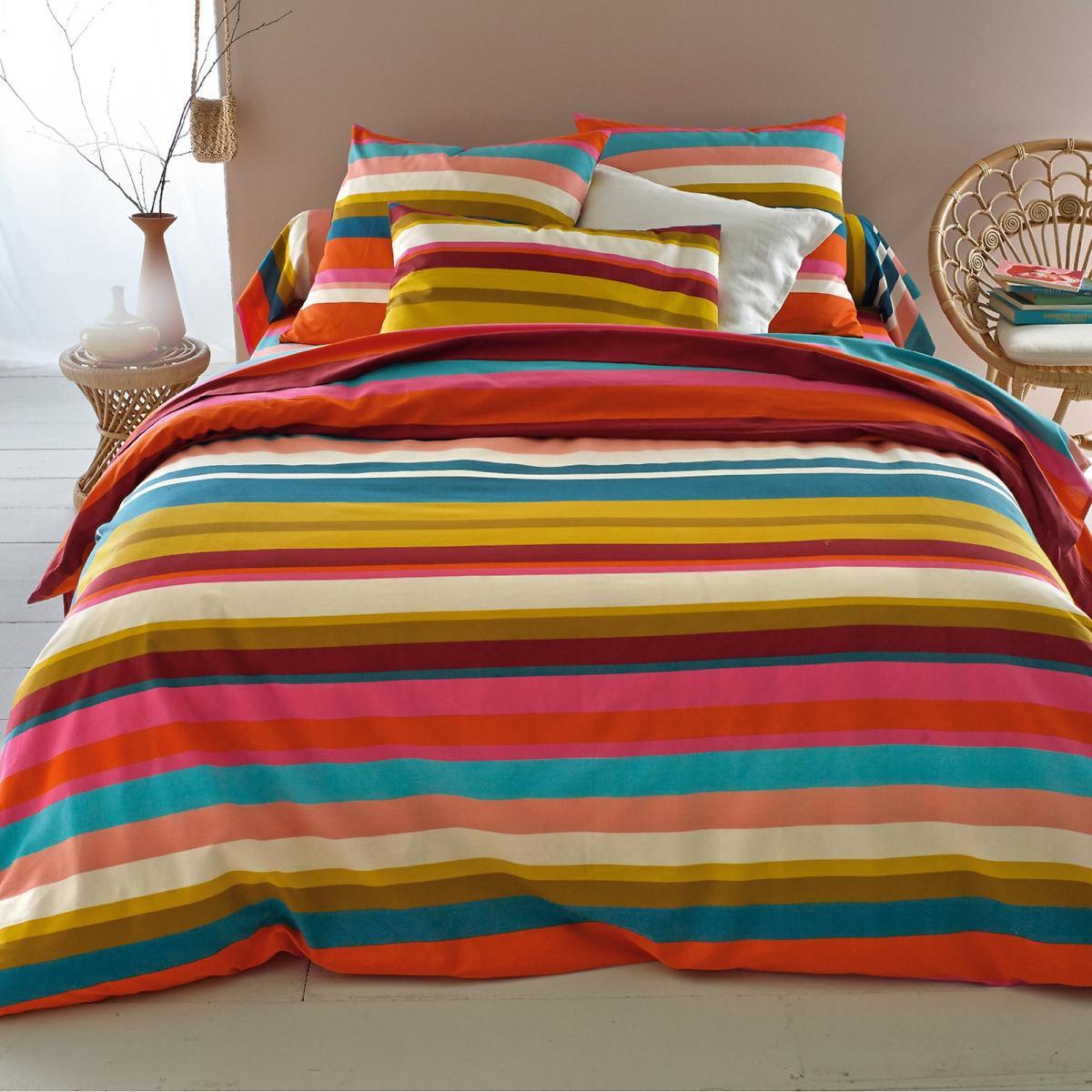 Paraisio Striped Cotton Flat Sheet – image 5