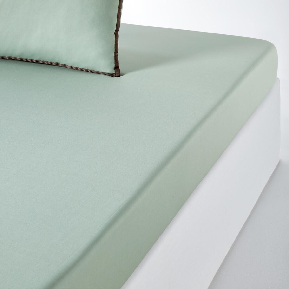 Cotton Percale Fitted Sheet for Thick Mattresses – image 1