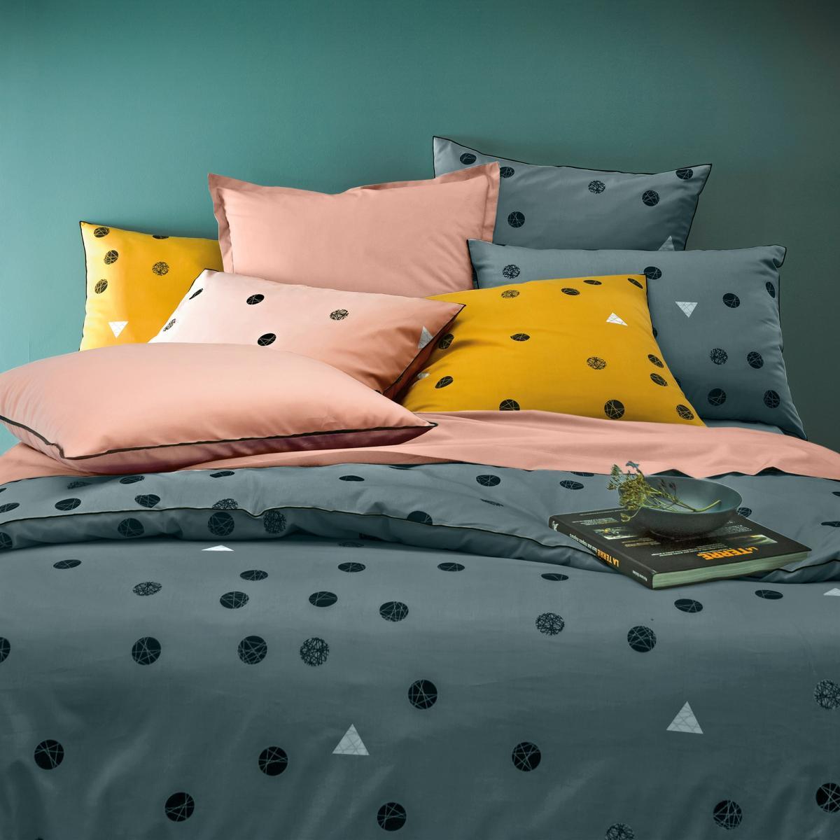 Bellvik Geometric Cotton Percale Flat Sheet – image 2