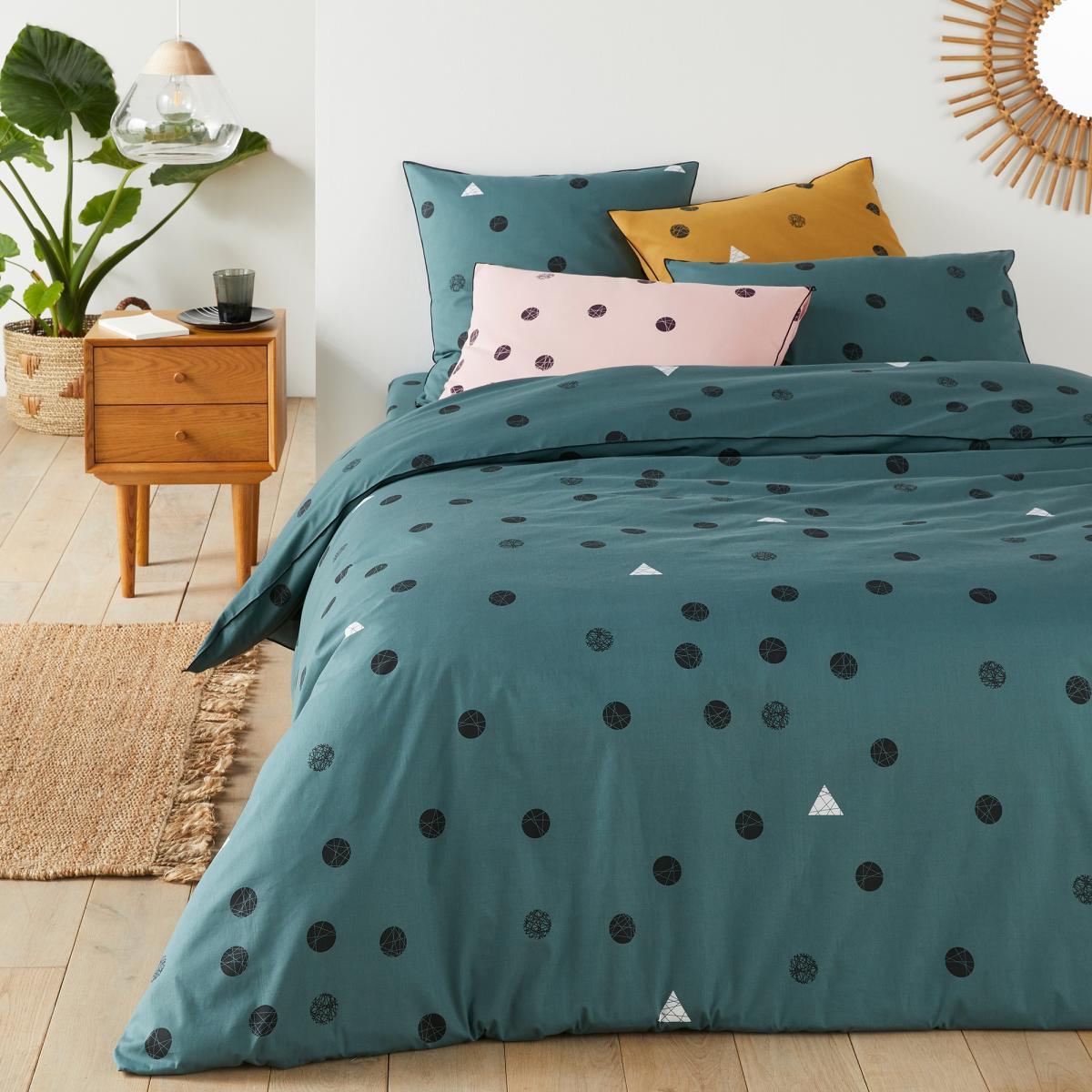 Bellvik Geometric Cotton Percale Flat Sheet – image 4