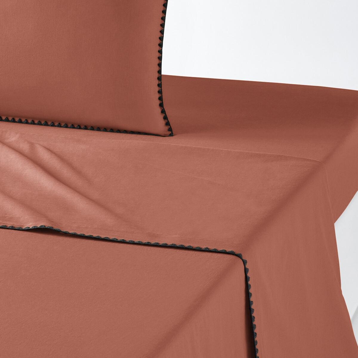 Merida Embroidered Cotton Flat Sheet – image 1
