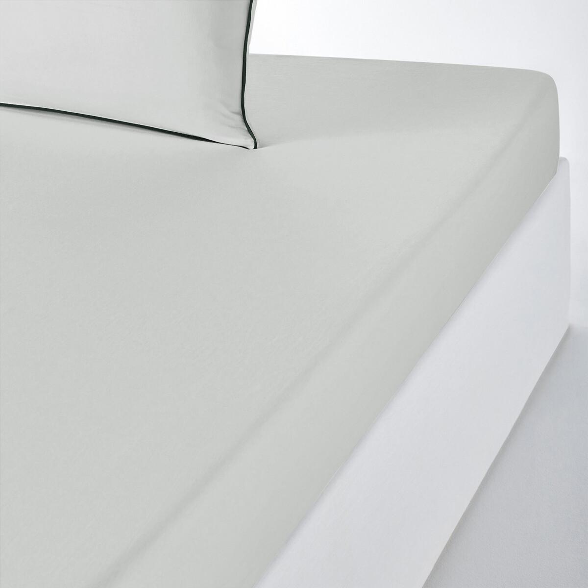PAVONE Washed Cotton Satin Fitted Sheet – image 1