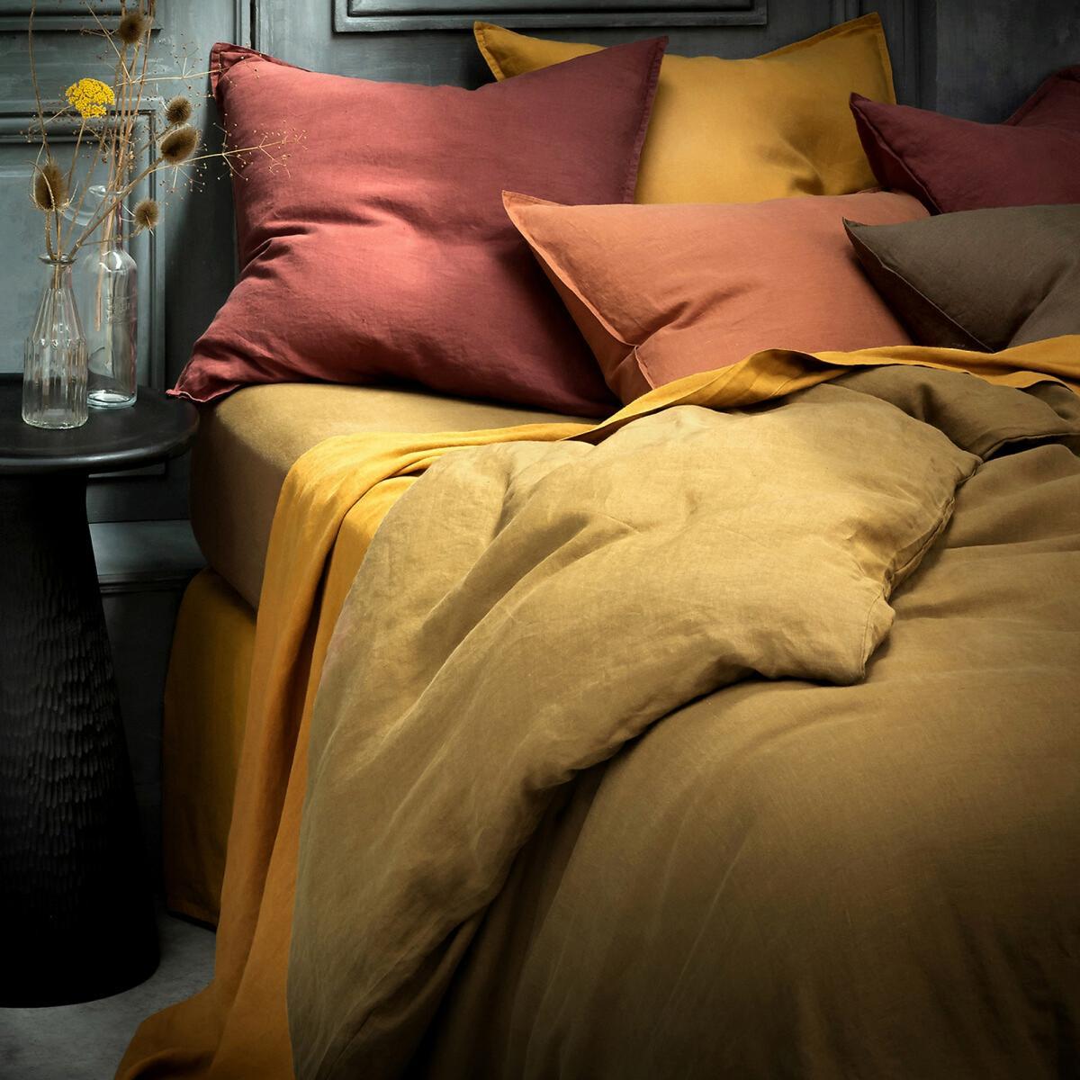 Elina Washed Linen Fitted Sheet – image 4
