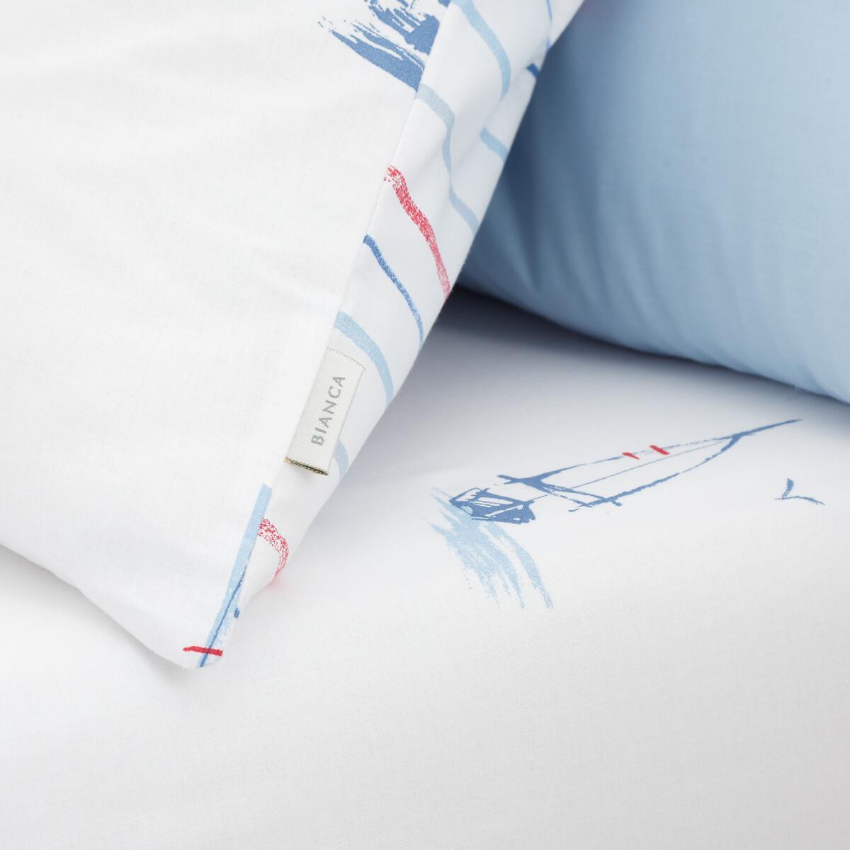 Sailing Boats Cotton Fitted Sheet – image 2