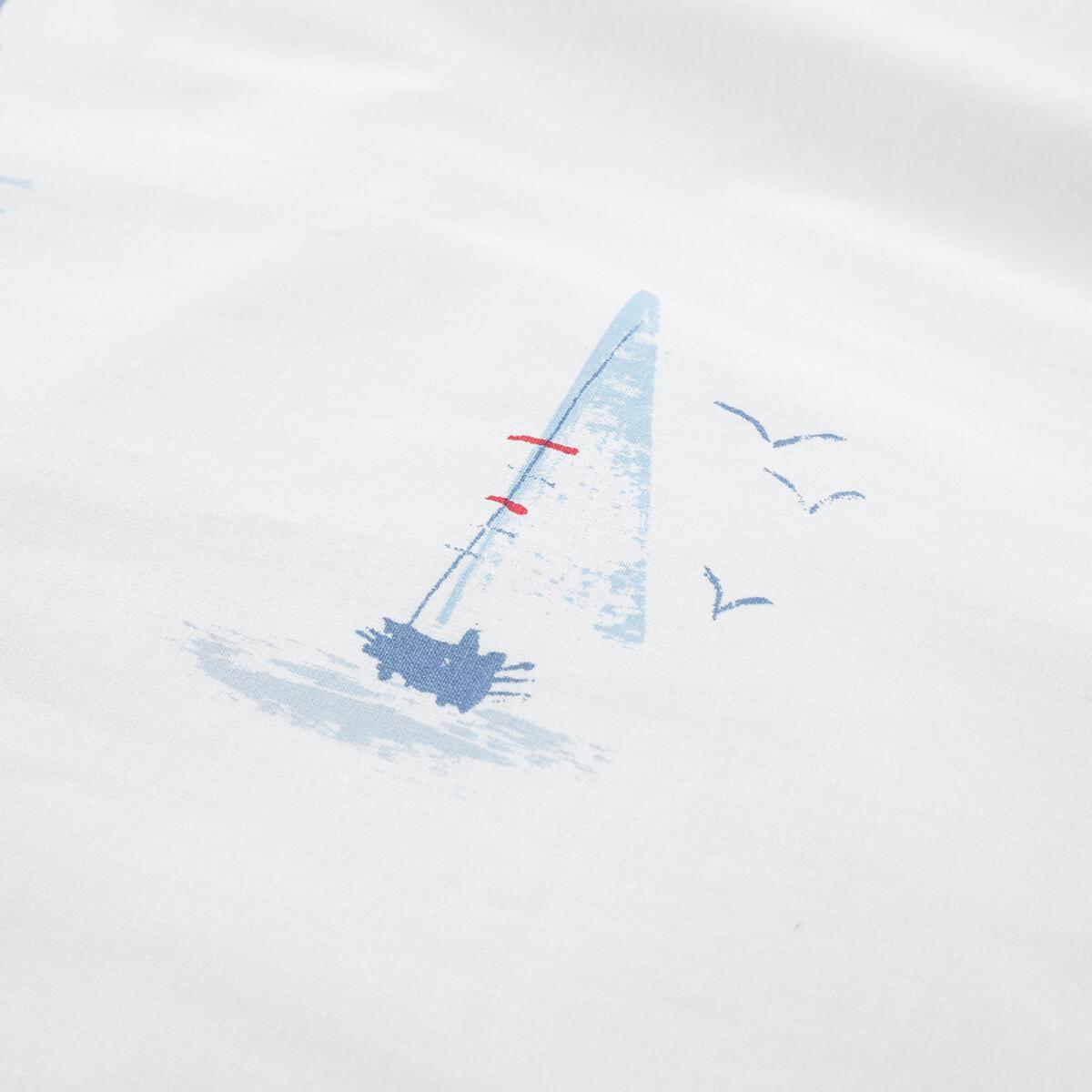 Sailing Boats Cotton Fitted Sheet – image 3