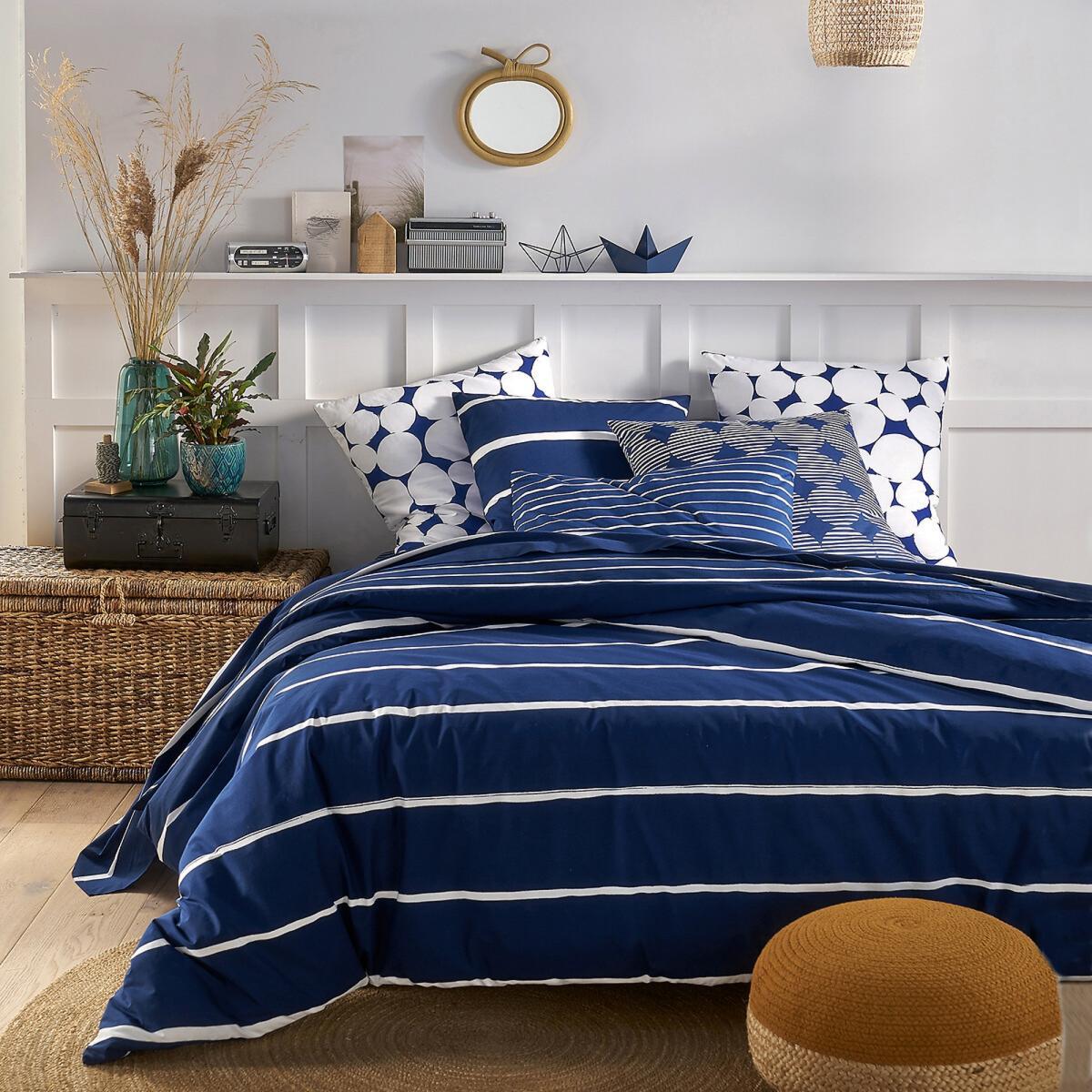 Glenans Fitted Sheet in Nautical Striped Cotton – image 2