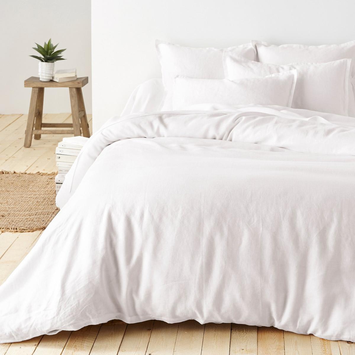 Washed Linen Plain Fitted Sheet – image 3