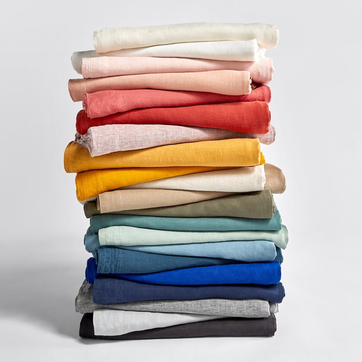 Washed Linen Plain Fitted Sheet – image 5