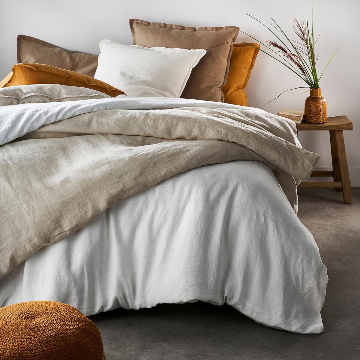 Washed Linen Plain Fitted Sheet – image 6