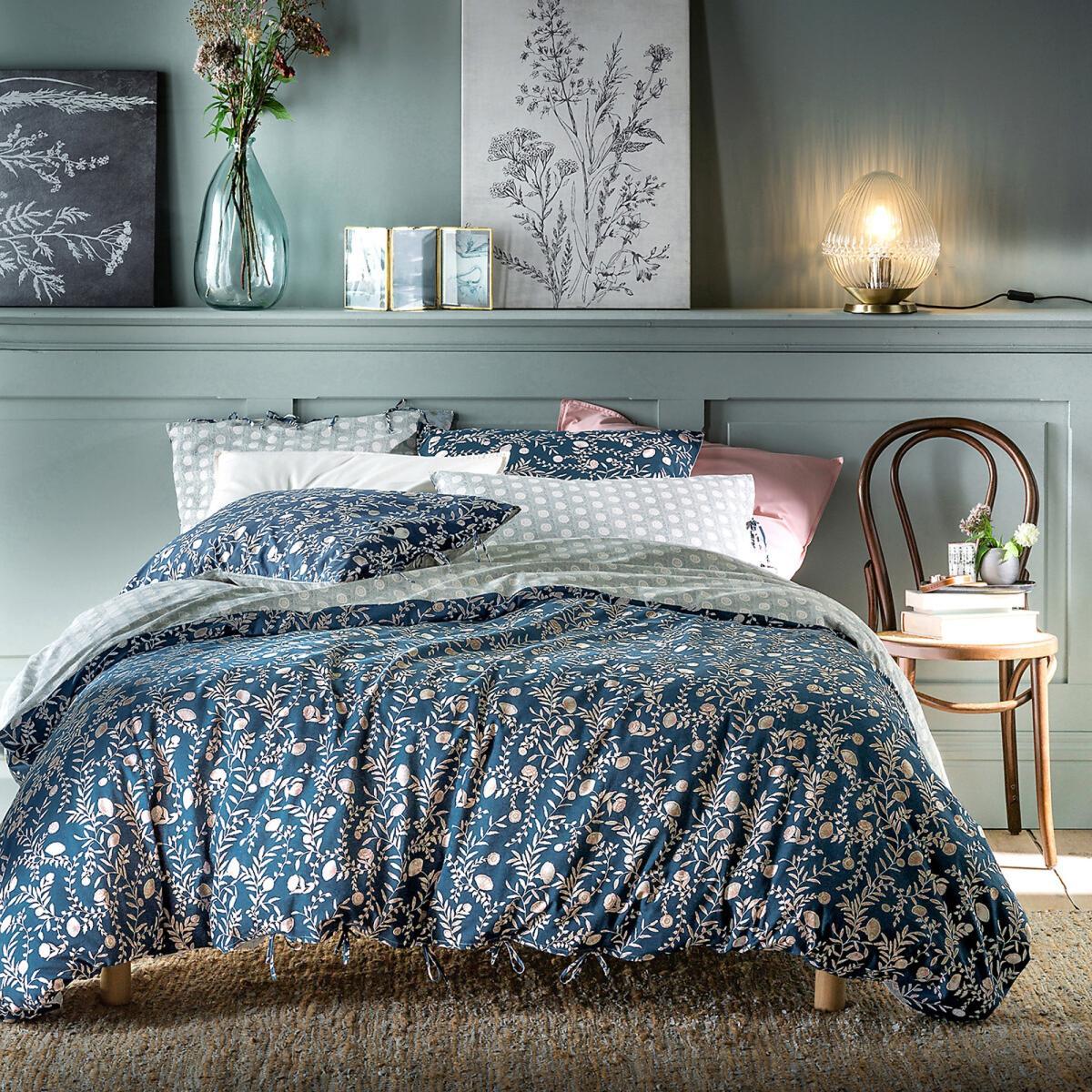 Vimala Printed Fitted Sheet in Washed Cotton – image 2