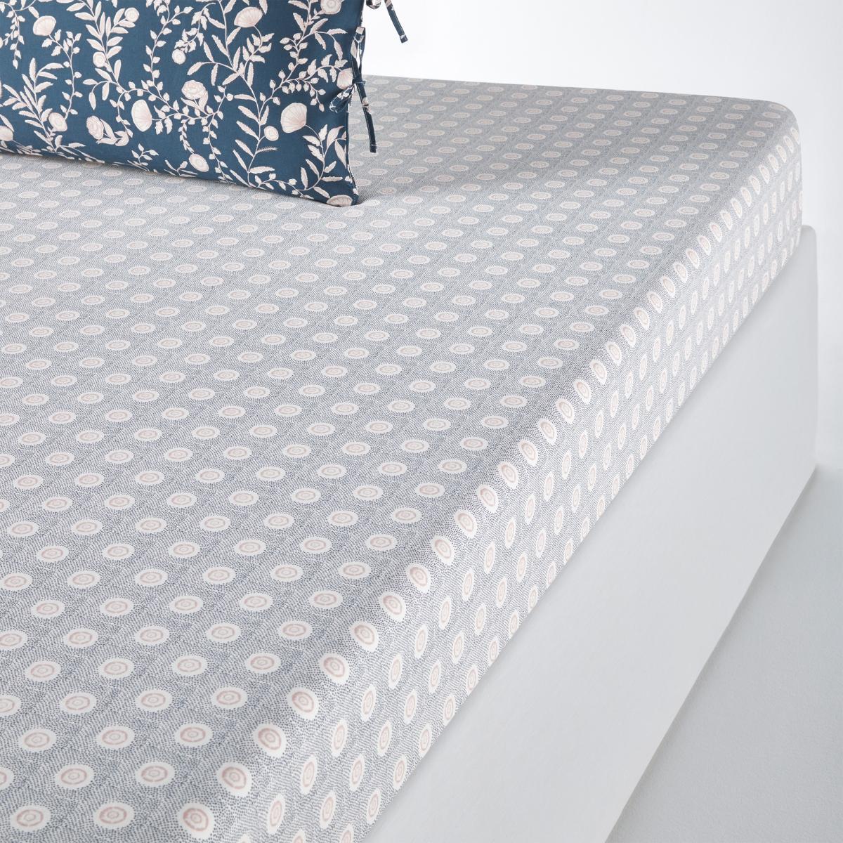 Vimala Printed Fitted Sheet in Washed Cotton – image 1