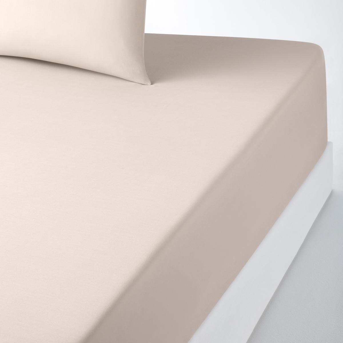 Scenario Plain Cotton Fitted Sheet for Thick Mattresses – image 1