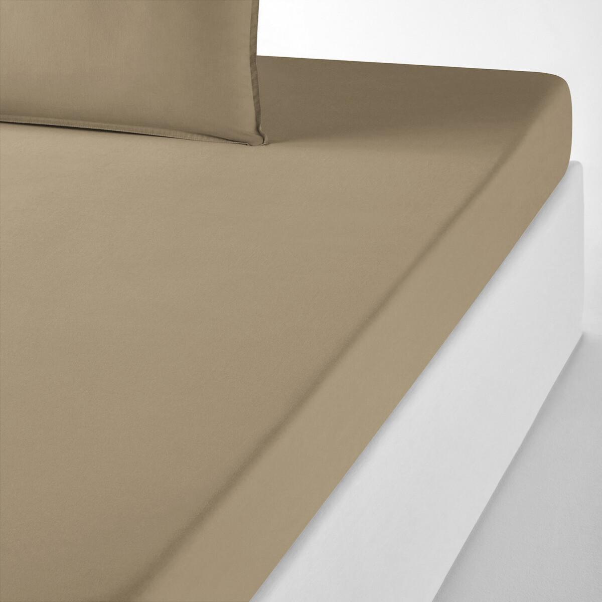 SCENARIO Plain Washed Cotton Fitted Sheet – image 1