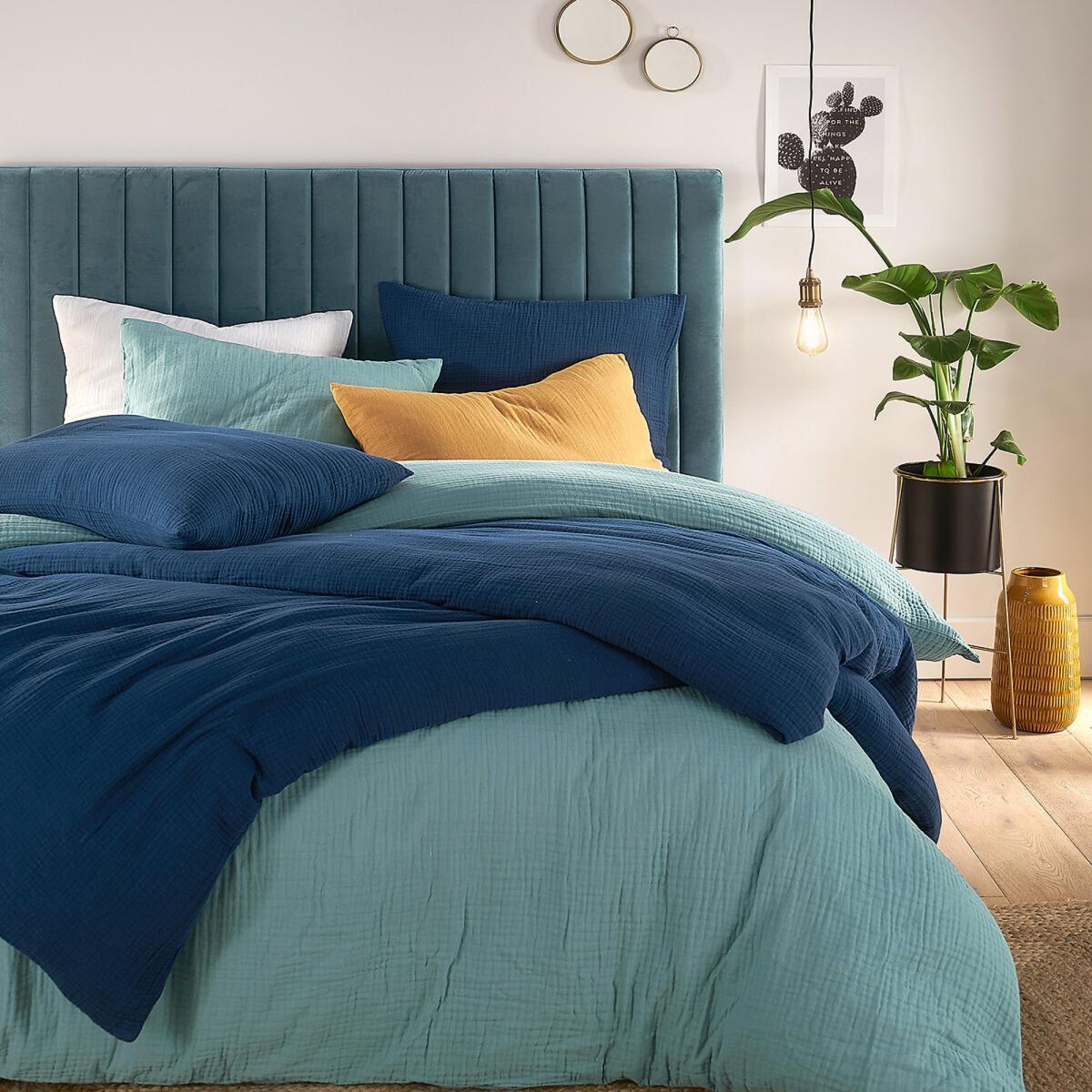 Snow Plain Cotton Muslin Fitted Sheet – image 5