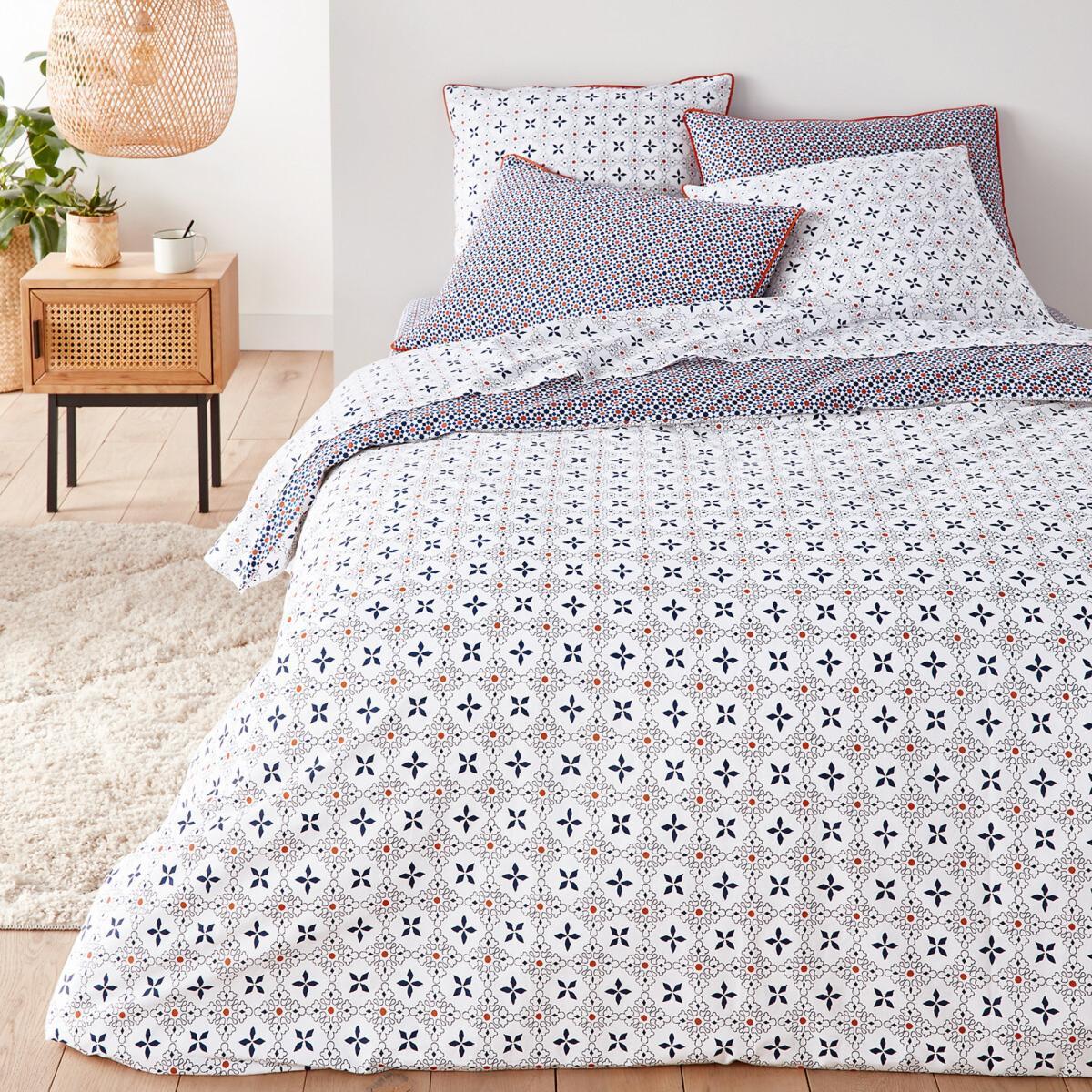 Zehia Printed Cotton Percale Fitted Sheet – image 2