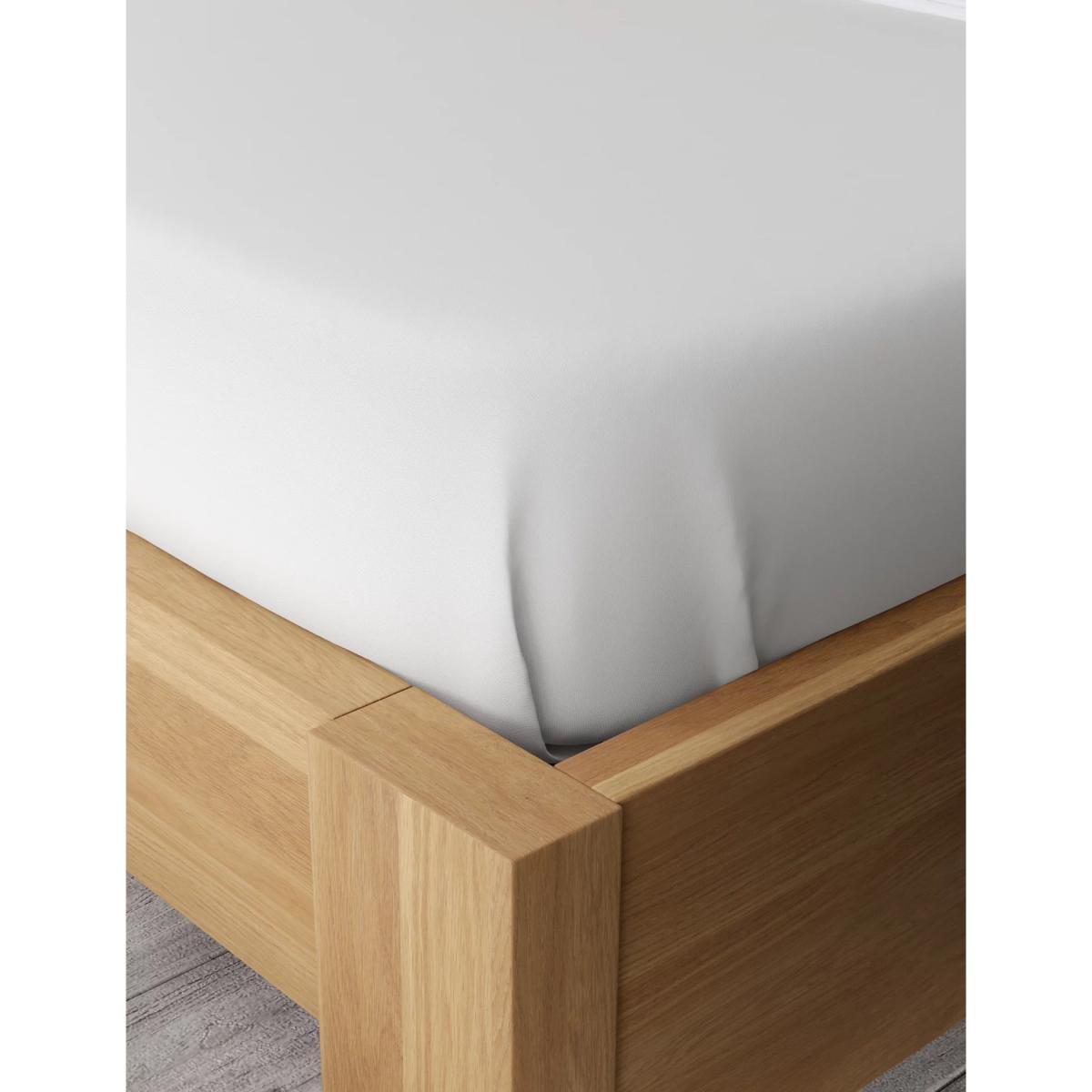 M&S Unisex Egyptian Cotton 400 Thread Count Sateen Flat Sheet - 6FT - Duck Egg, Duck Egg,Pearl Grey,Ash Grey – image 3