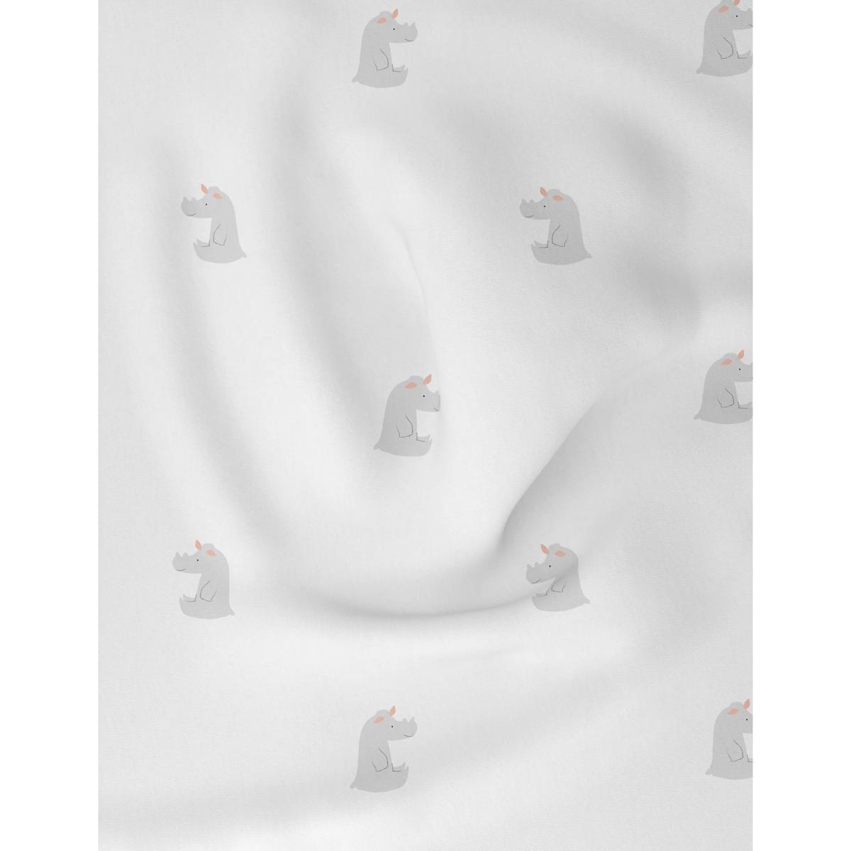 M&S 2 Pack Jersey Printed Cot Bed Fitted Sheets - COTBD - White, White – image 4