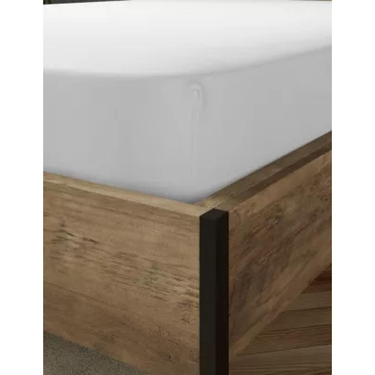 M&S Cotton Blend Non-Iron Fitted Sheet - 5FT - White, White – image 1
