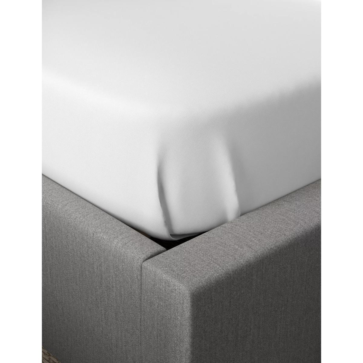 M&S Cotton Rich Percale Flat Sheet - 6FT - Dove, Dove,Light Putty,Silver Grey,White,Blue Denim,Aqua,Light Cream – image 3