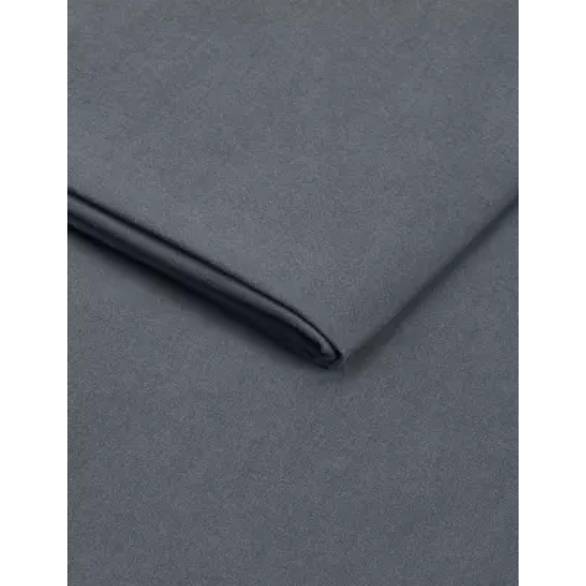 M&S Pure Cotton Brushed Deep Fitted Sheet - SGL - Charcoal, Charcoal,White,Grey Marl – image 1