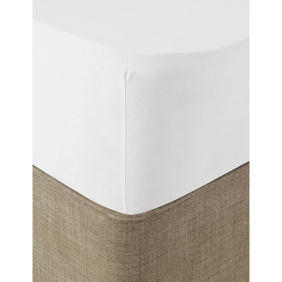 M&S Jersey Fitted Sheet - 6FT - White, White,Grey Marl,Pink,Natural,Mid Blue – image 3