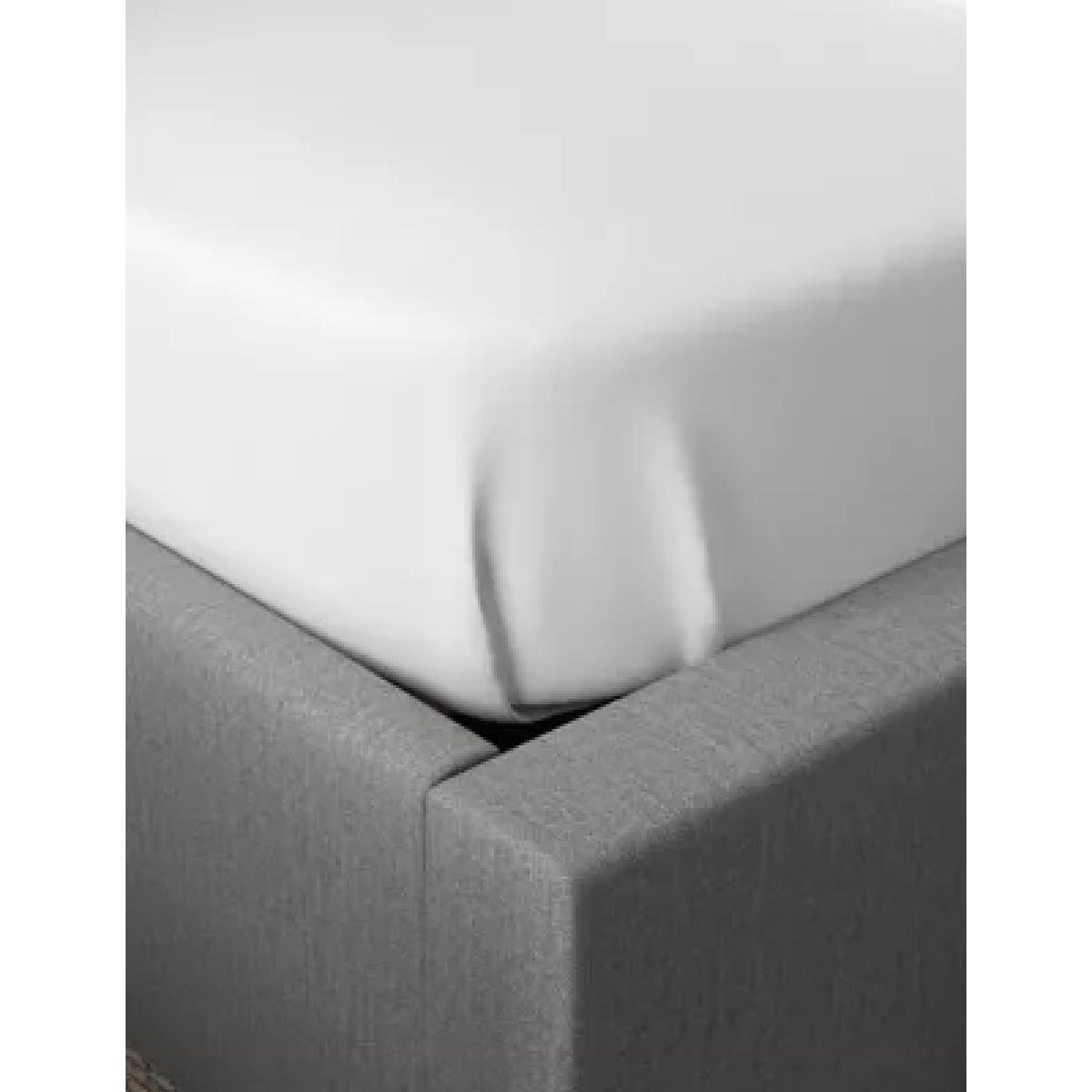 M&S Easycare Percale Flat Sheet - DBL - White, Dove,Silver Grey,Light Putty,Aqua,Light Cream,White,Blue Denim,Oyster