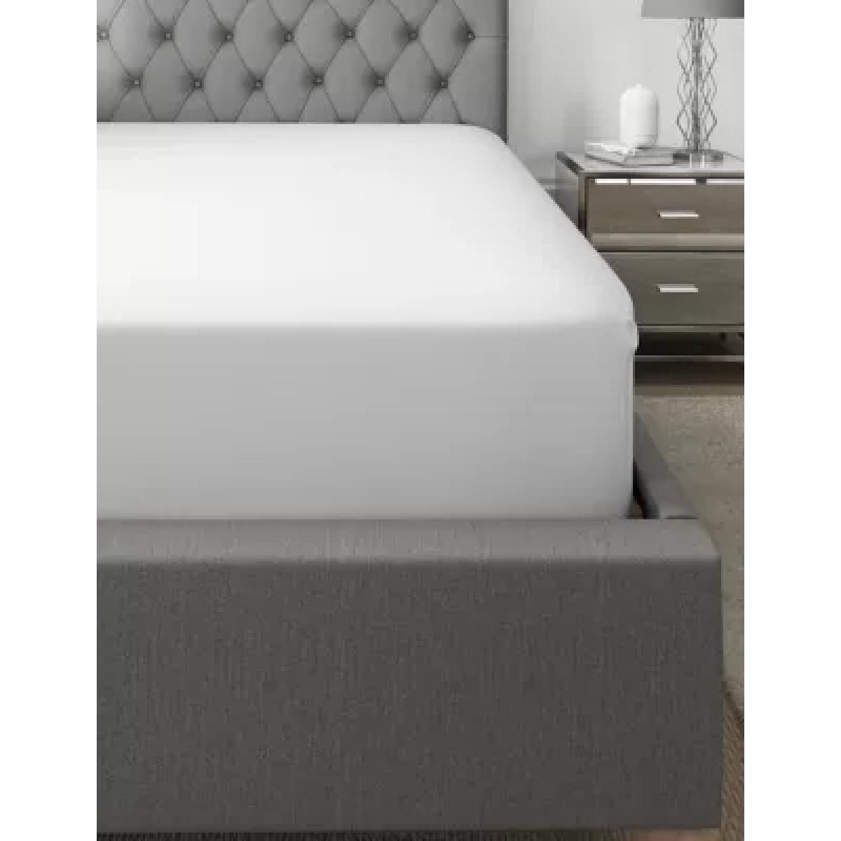 M&S Egyptian Cotton 230 Thread Count Extra Deep Fitted Sheet - 6FT - White, White,Ivory,Cream,Mink,Midnight Navy,Aqua – image 1