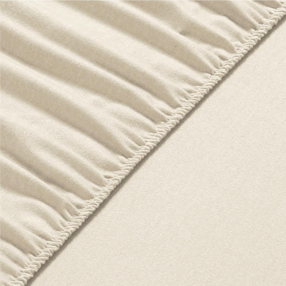 60x120 cm Flannel Fleece Fitted Baby Bed Sheets - Ivory – image 2