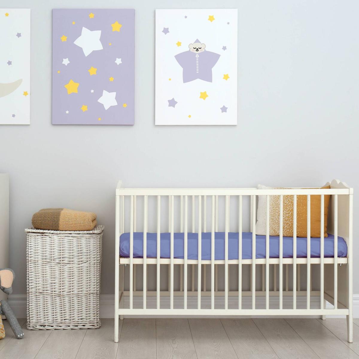 60x120 cm Velvet Flannel Fitted Crib Bed Sheets - Cappuccino – image 12