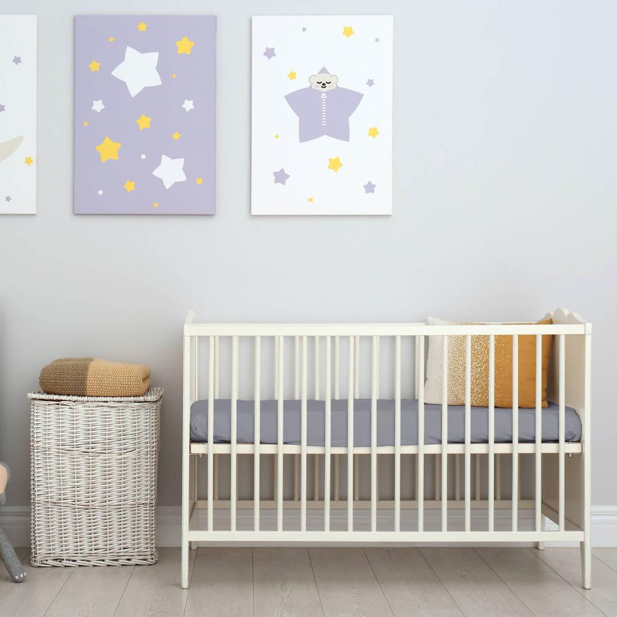 60x120 cm Velvet Flannel Fitted Crib Bed Sheets - Cappuccino – image 15