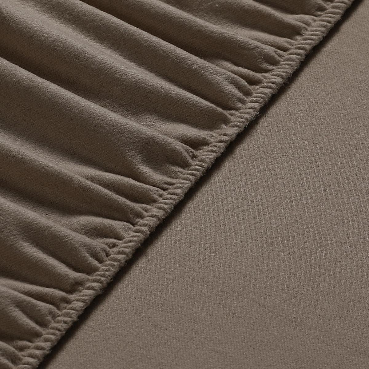 60x120 cm Velvet Flannel Fitted Crib Bed Sheets - Cappuccino – image 3