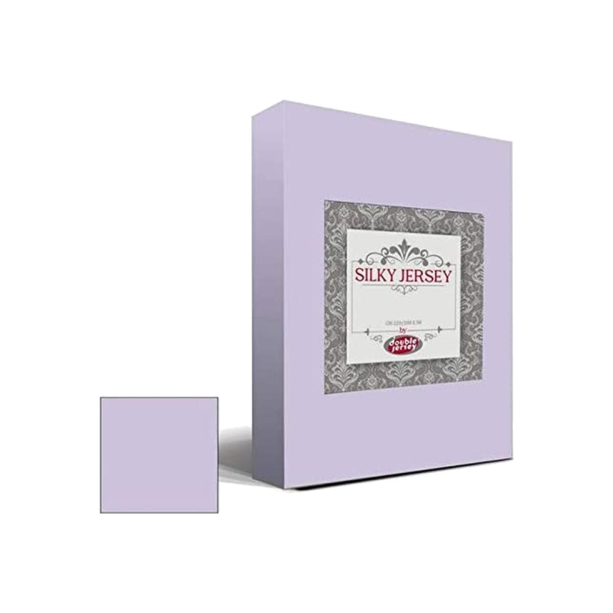 Silky Jersey Fitted Bedsheet Lavender - Lavender / Twin