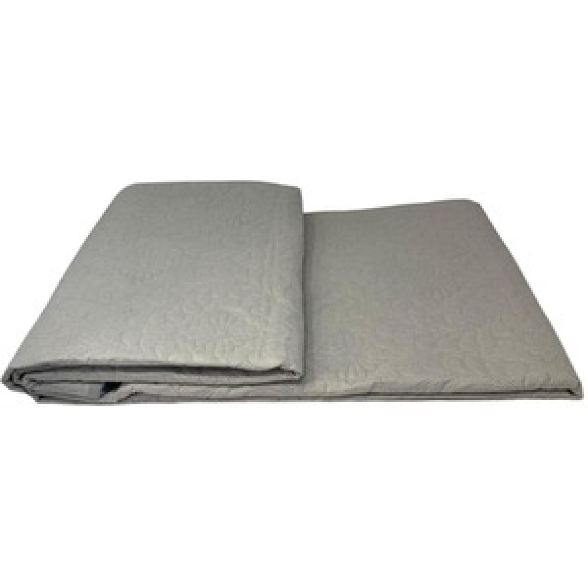 Ultrasonic Plain Bedspread Throw - Blue – image 3